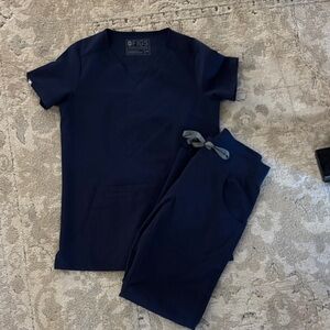 NWOT Figs Navy Scrub Set